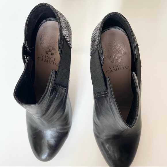 Vince Camuto Leather Booties Ankle Boots - Picture 7 of 11